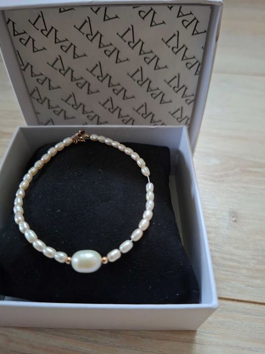 Bransoletka srebrna Pandora + bransoletka Apart perły gratis