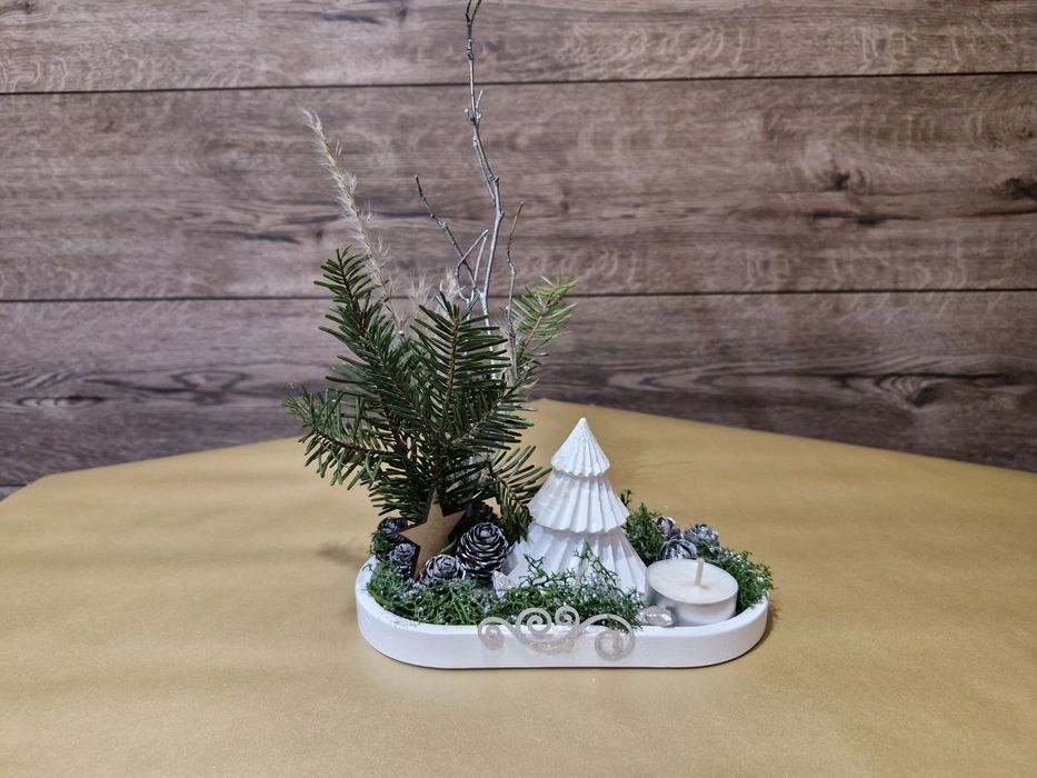 Stroik świąteczny ręcznie wykonany