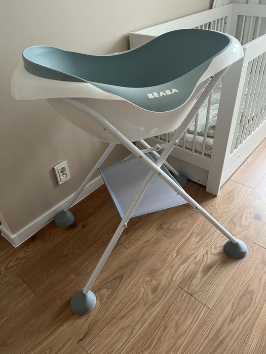 Beaba zestaw Wanienka + stojak + leżaczek
