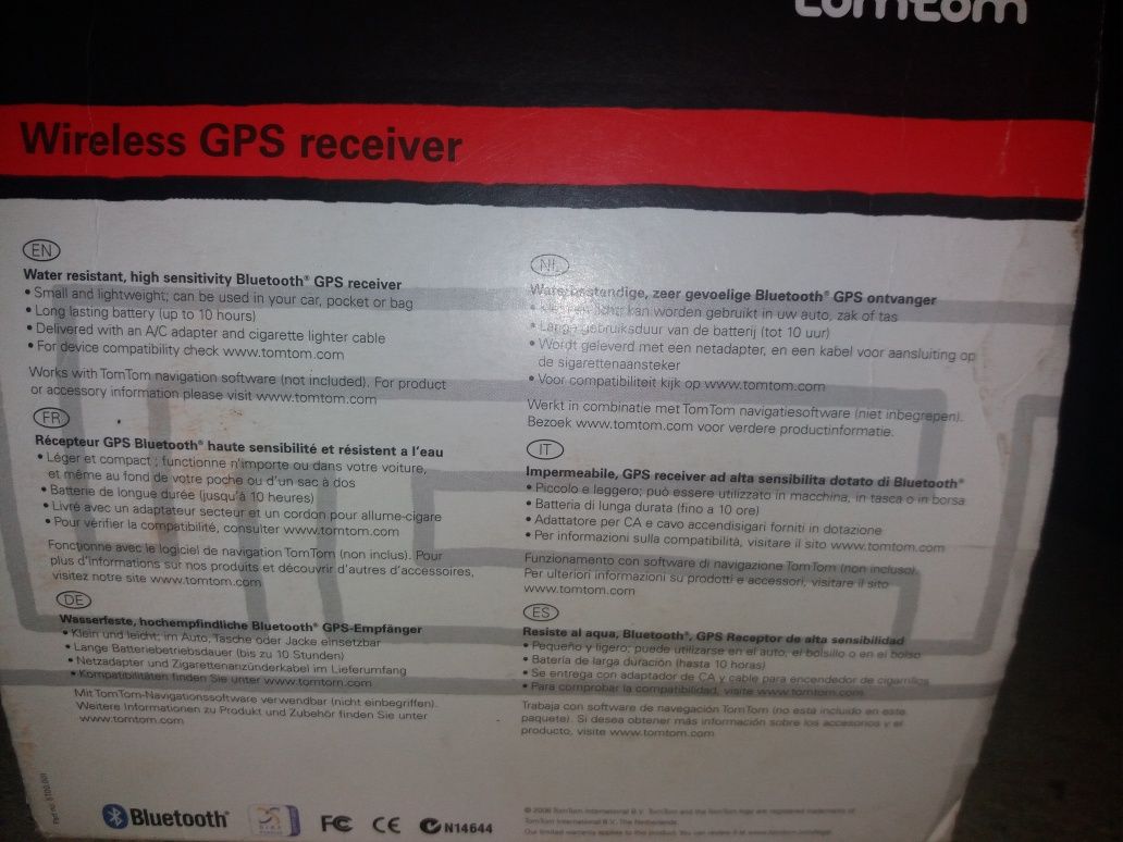 GPS TomTom receiver/ Bluetooh