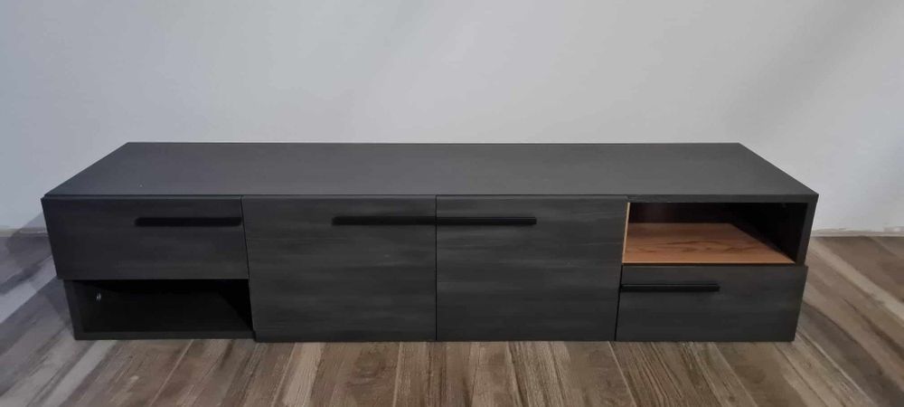 Szafka Rtv Rubik Czarny Northwood