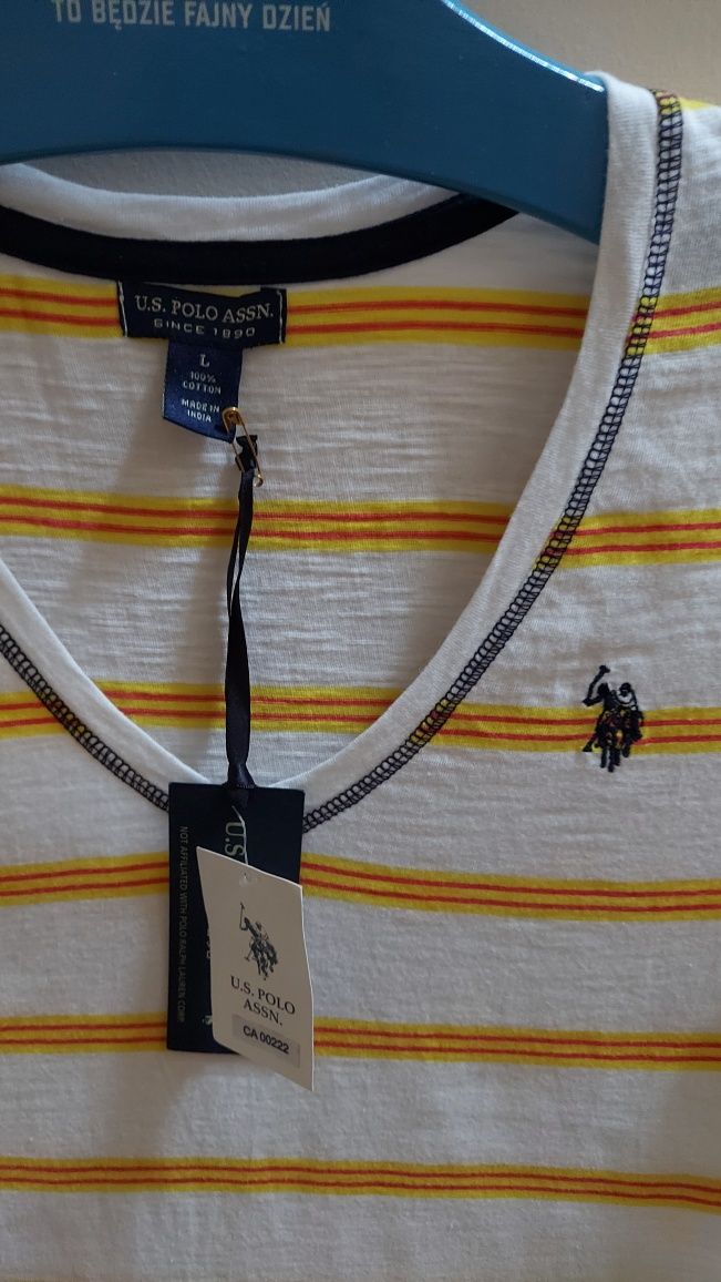 Polo Ralph Lauren orginał NOWY t - shirt z USA r L/40 - 42