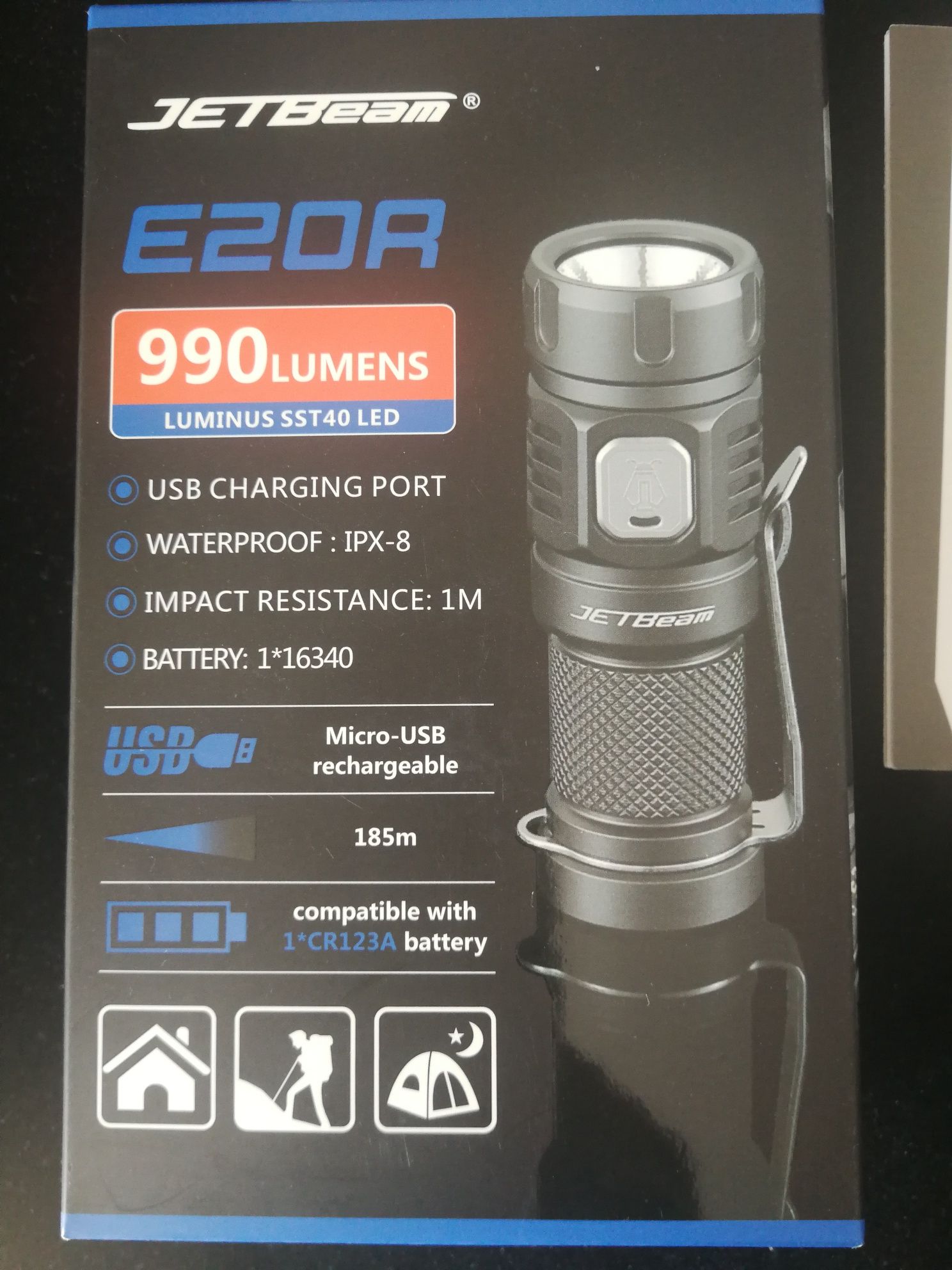 Latarka taktyczna edc jetbeam 990lm
