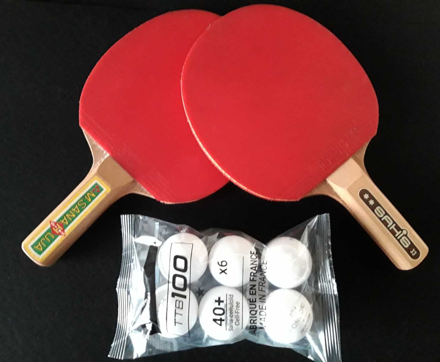 Raquetes Ping Pong Sahis - 5 Estrelas - Profissional