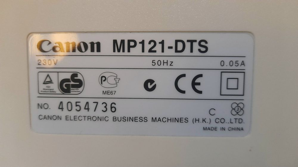 Calculadora de secretária de rolo da Canon