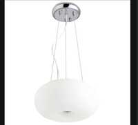 Lampa wisząca ZWIS żyrandol szklana 2xE14 H13 28cm mleczna