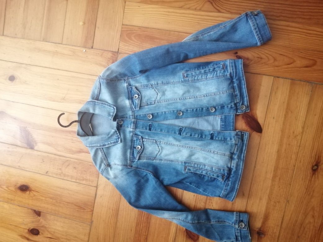 Zara girls kurtka katanka jeans 164