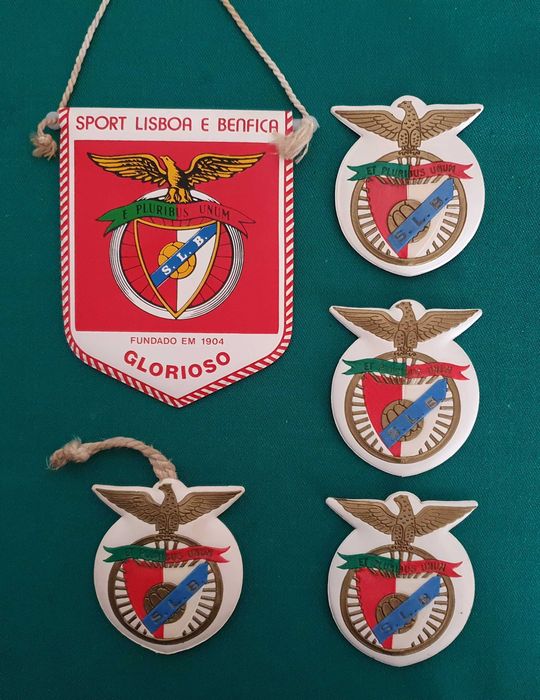SLB / Benfica - Crachás / Emblemas / Galhardetes - vintage