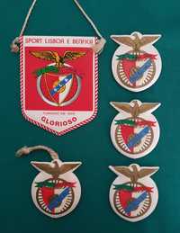 SLB - Benfica - vintage: Galhardetes, Bilhetes, Poster