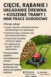 Cięcie rąbanie i układanie drewna koszenie trawy i inne prace ogrodowe