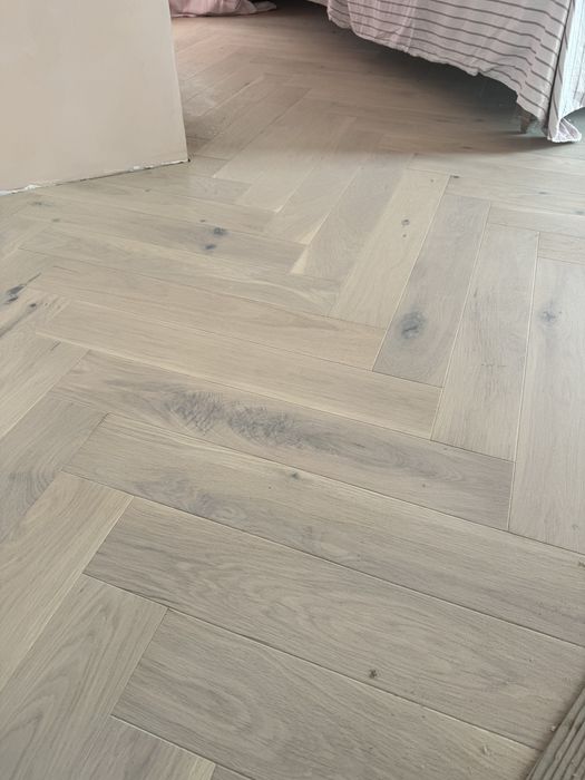 Паркетна дошка Барлінек Barlinek Oak Cappuccino Herringbone 23,5м2