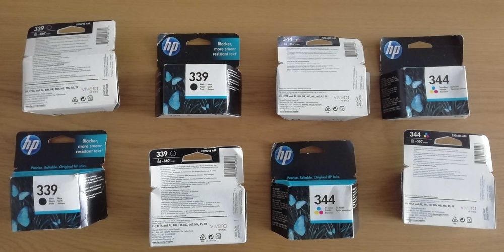 Tinteiros HP 339 e HP 344