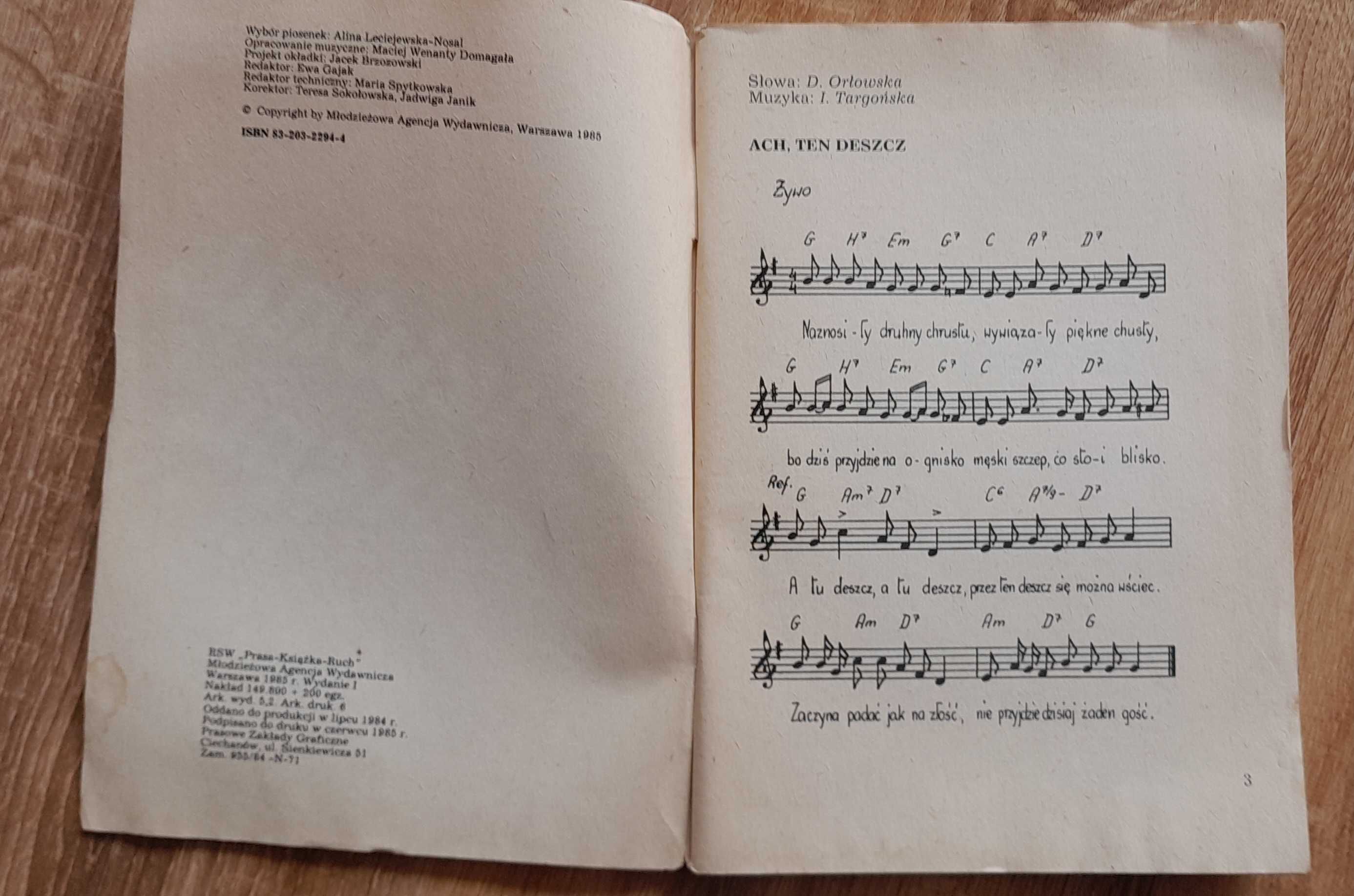 Śpiewnik zastępu - wyd z 1985r