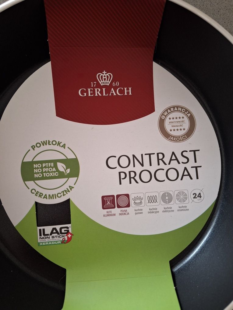 Patelnia Gerlach Contrast Procoat rozmiar 24 nowa