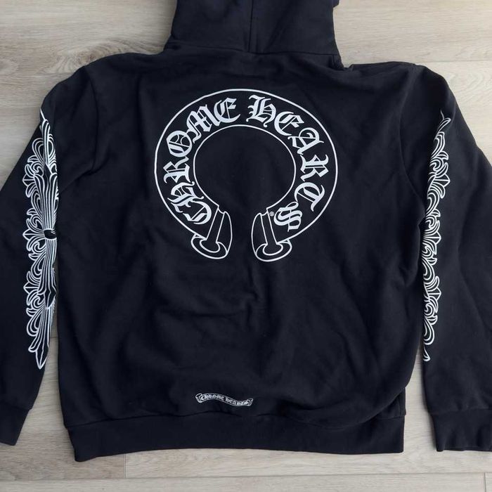 Худи черный chrome hearts