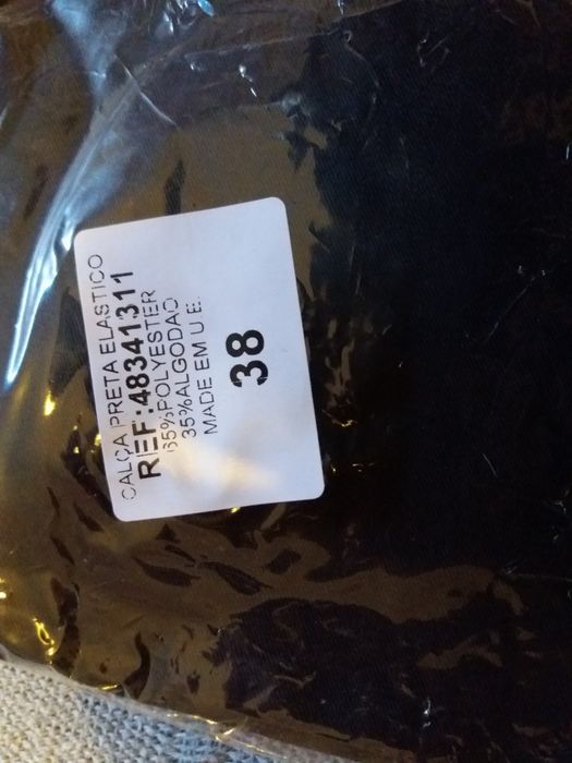 Calças preta unissexo cozinha