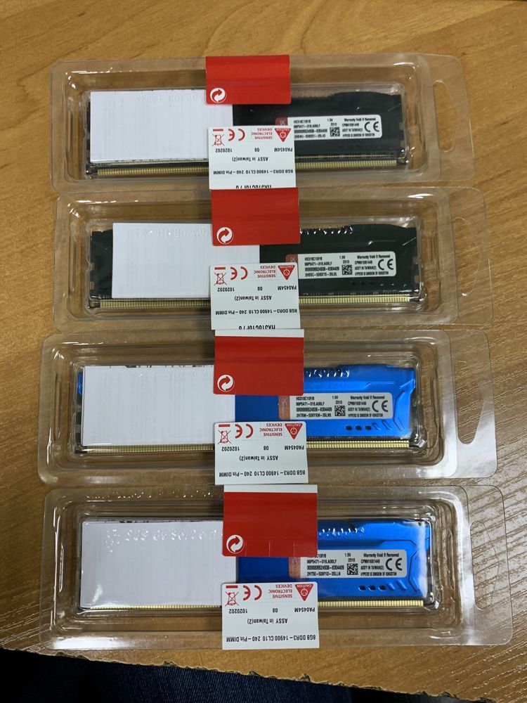 HyperX FURY black, red 8GB, 16gb (2x8gb) DDR3, 1866Mhz. PC3-14900