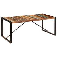 vidaXL Mesa de jantar 200x100x75 cm madeira recuperada maciça 247412
