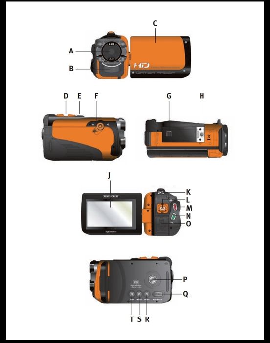 Video e Camara Digital Full HD 1920x1080 Waterproof HDMI