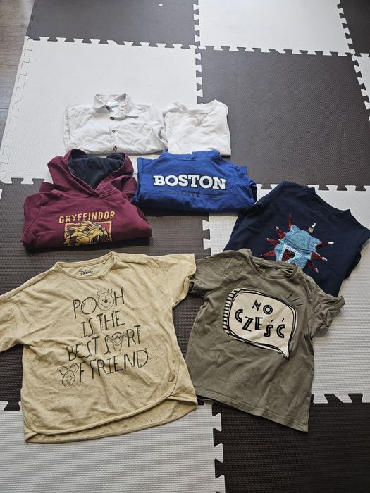 Paka ubran 10 sztuk chlopiec jesien zima dżinsu bluzy 110 H&M, smyk