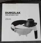Nowy Durszlak wielofunkcyjny 22cm 8 czesci skrobaczka misa obrotowa