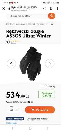 Assos, nowe rękawiczki, Ultraz Winter, rozmiar L