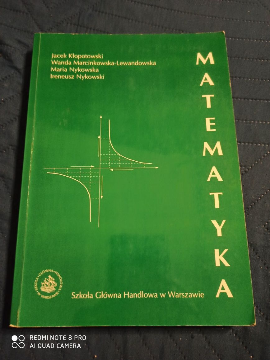 Podręcznik do matematyki, SGH