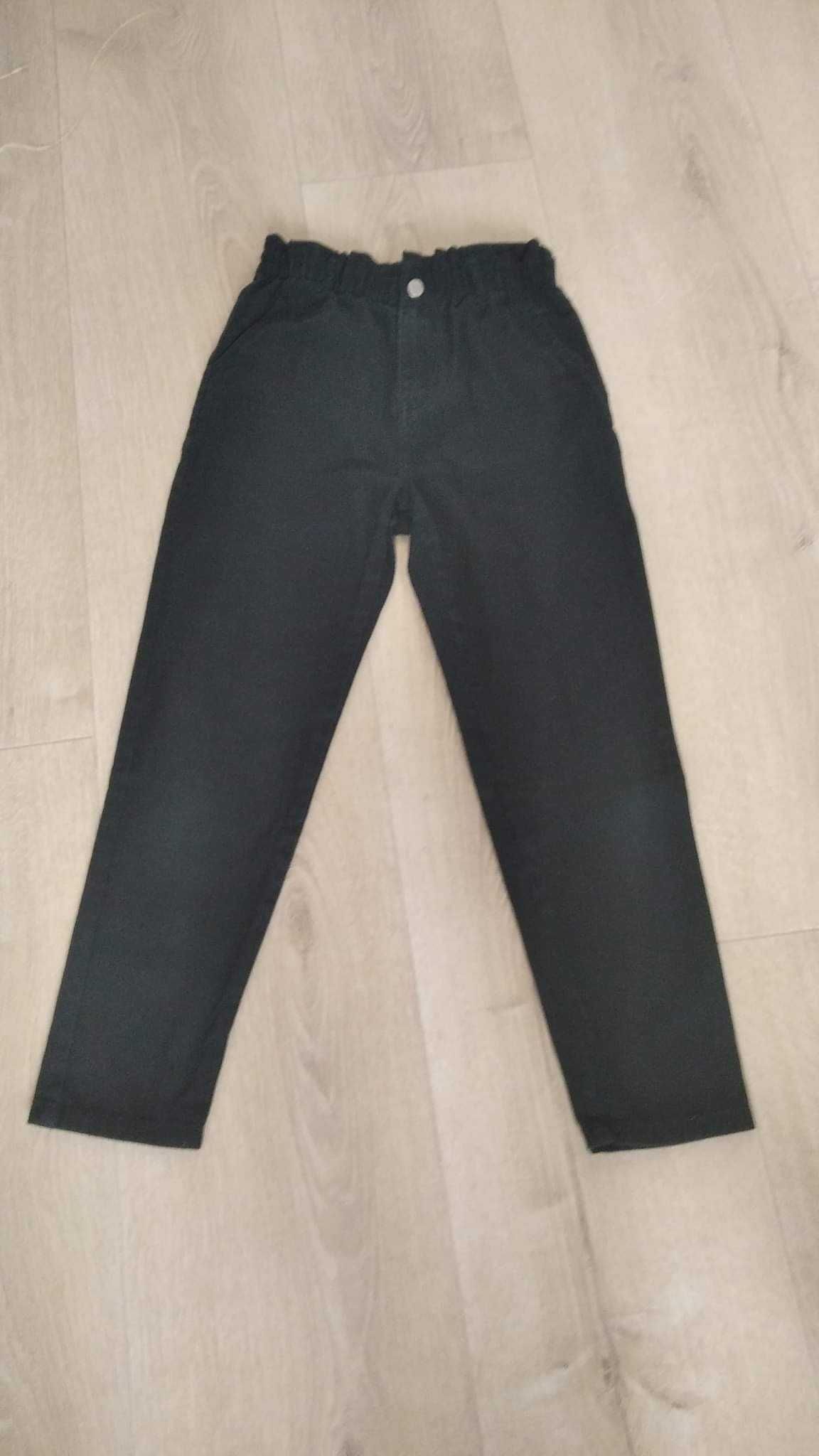 Spodnie dziewczęce dżinsy H&M 140