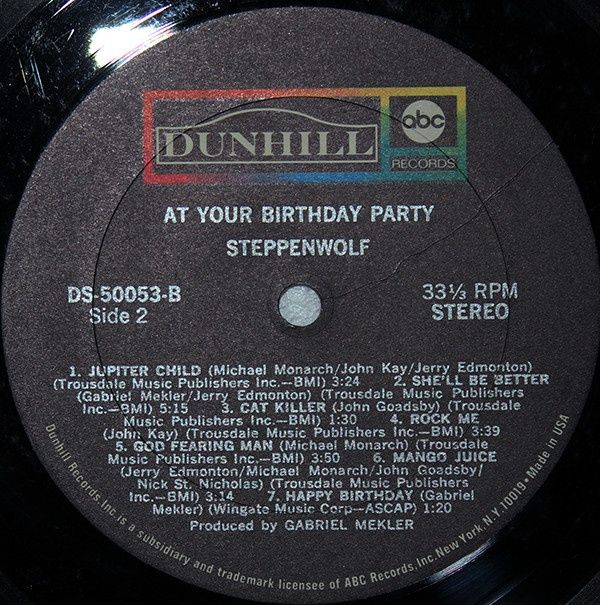 Виниловая пластинка Steppenwolf - At Your Birthday Party