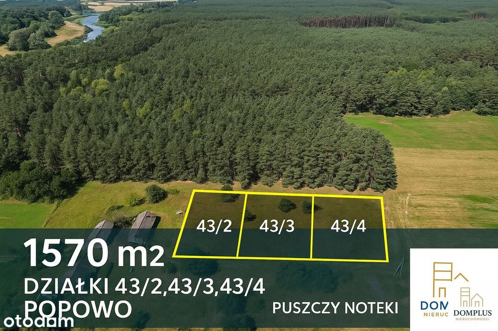 Działki budowlane na sprzedaż – Popowo, gm. Wronki