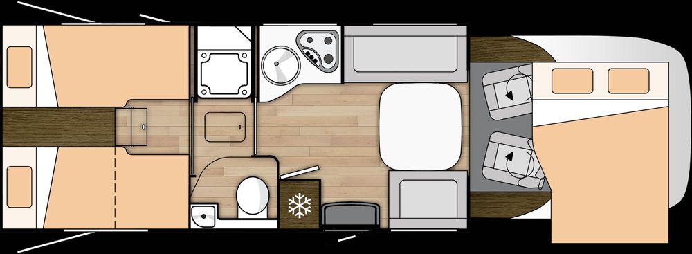 Wynajem Kampera 468 SE Rok 2024, komfortowy, bogato wyposażony, Łódź