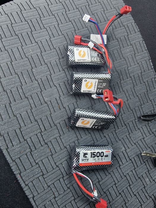Pakiety lipo 1500 2s 7.4 do samochodów sterowanych