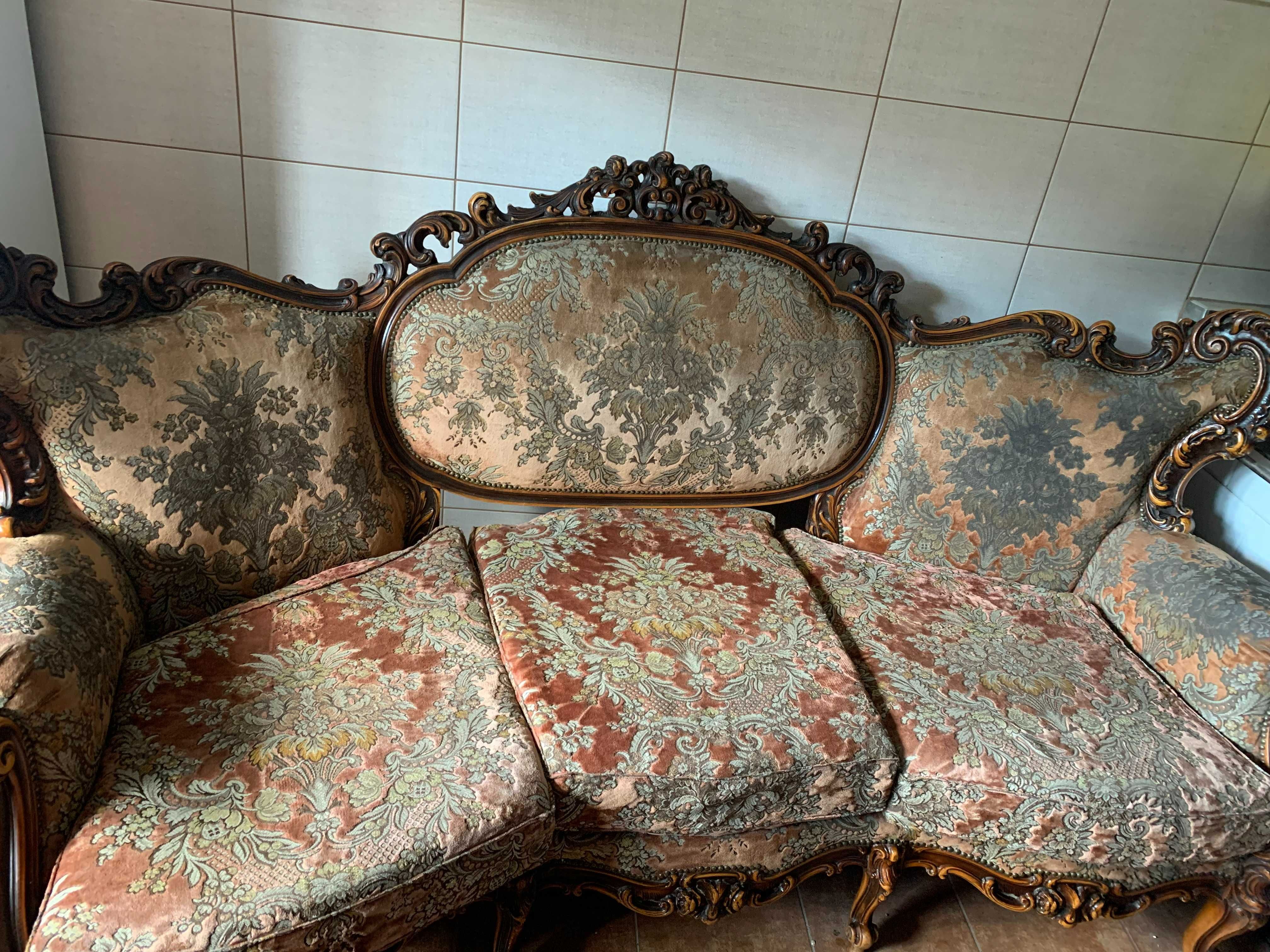 sofa antyk i dwa fotele