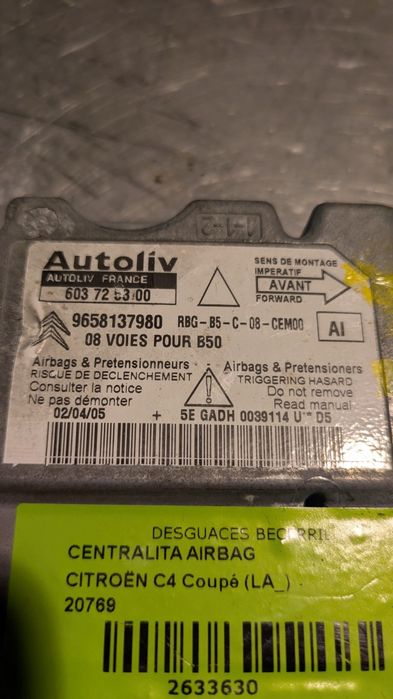 Módulo de airbag Citroen C4 I