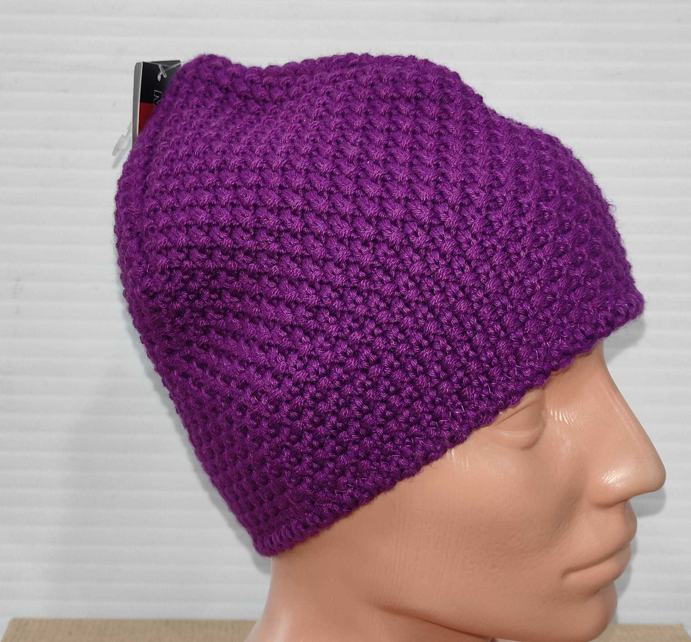 NOWA czapka damska wełniana Viking merino woll 
modna, wygodna, ciepła