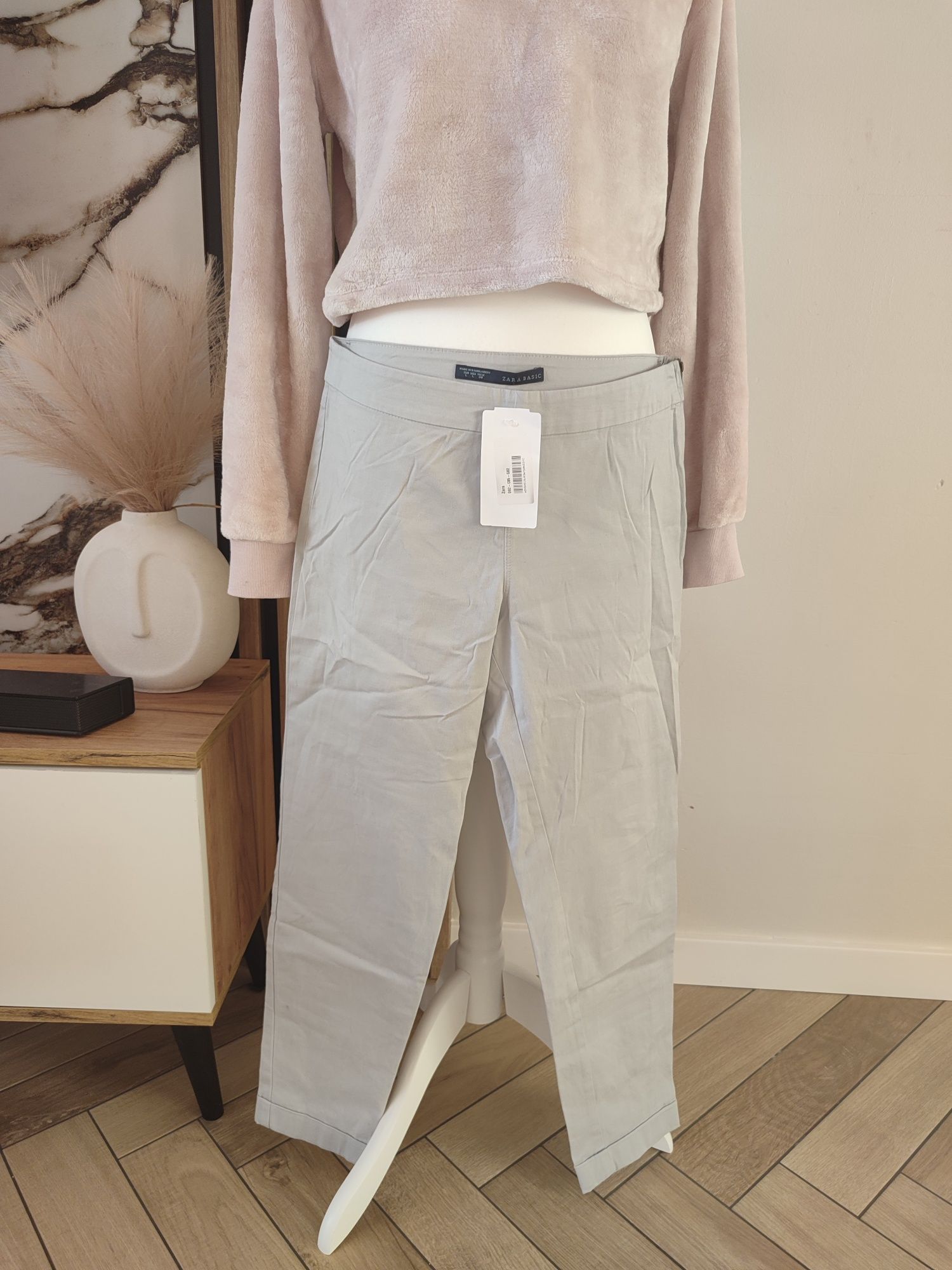 Spodnie Zara Basic  eleganckie 38 L z metką nowe