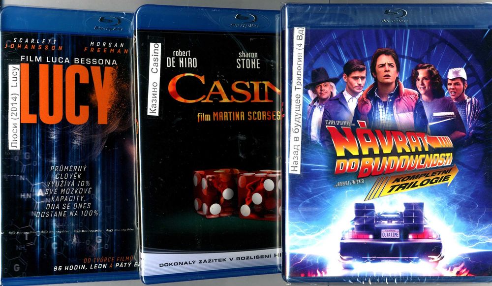 blu-ray асорті Рокки Люси Леди ястреб Обливион Казино Море любви...