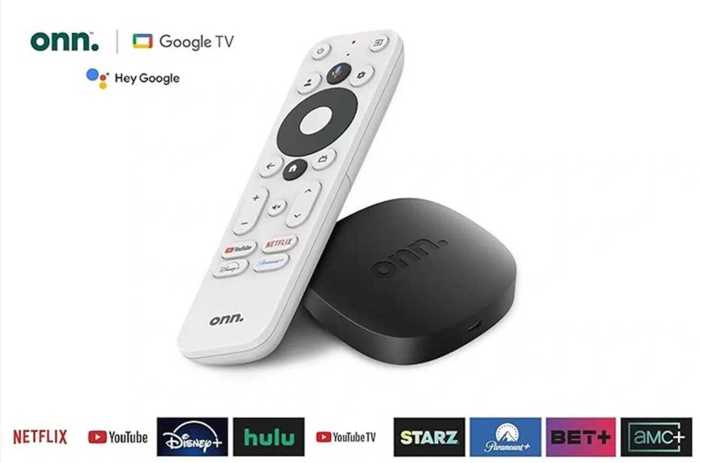 Смарт ТВ приставка ONN Google TV Голосове керування 4K