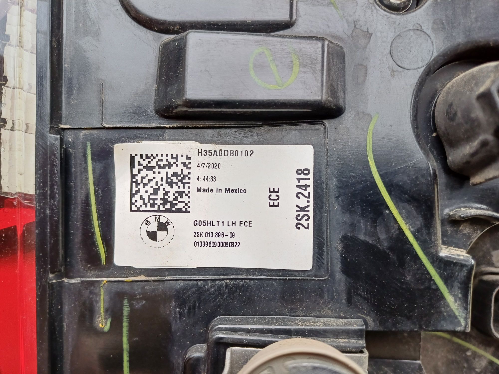 BMW X5 G05 ФАРА ЛІВА ЗАДНЯ ЗОВНІШНЯ 63215A164B1 h35a0db0102 2SK2418