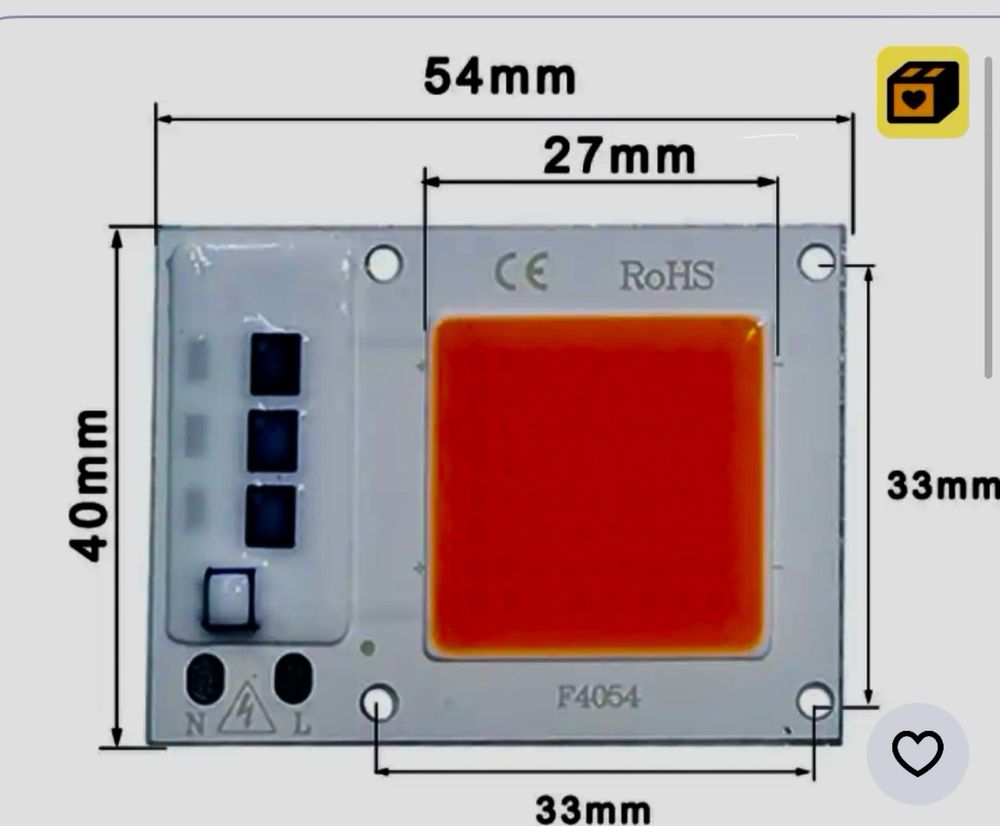 LED чіп  10 Вт для прожектора