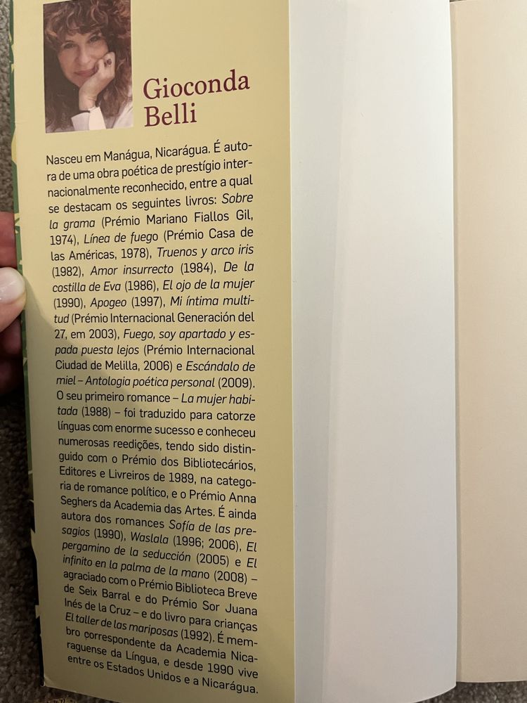 O país debaixo da minha pele  Gioconda Belli