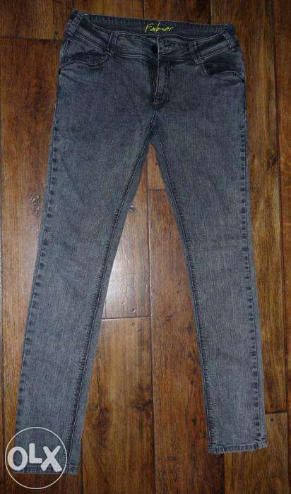 Niebieskie dżinsy jeansy damskie , rozmiar 32 oraz SZARE W30, L34