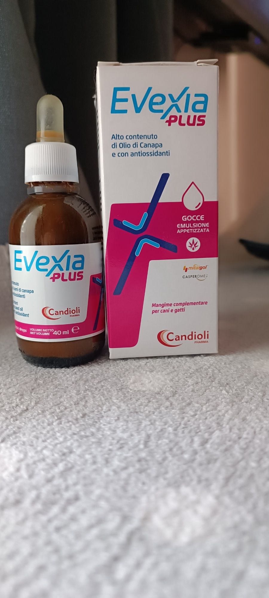 Добавка Candioli Evexia Plus Евексія Плюс знеболююча для собак, котів.
