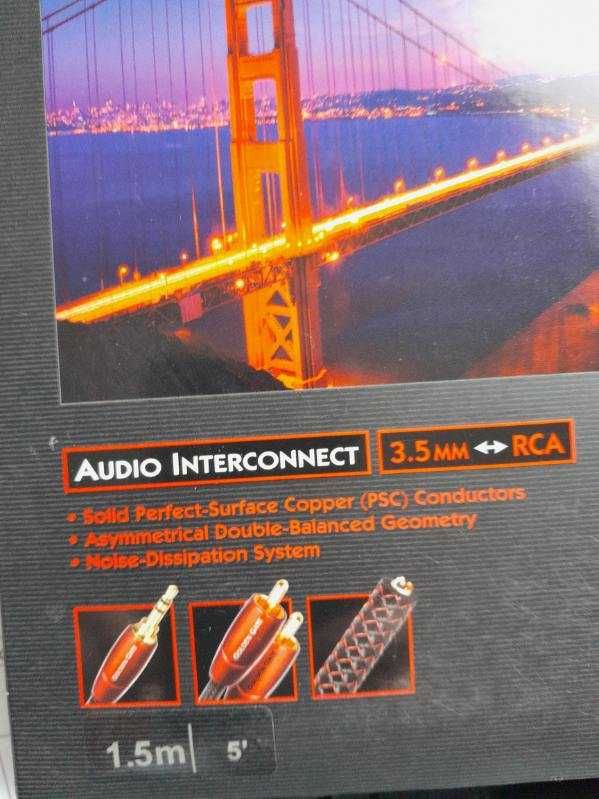 audioquest Golden Gate 3,5mm - RCA 1,5 metra