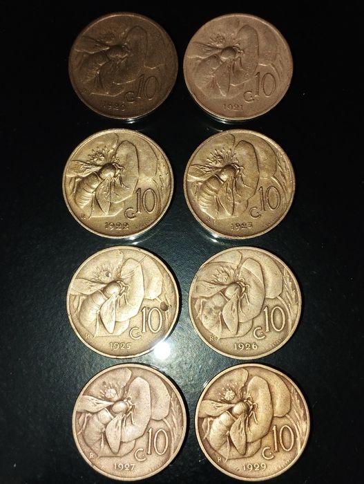 Moedas de Itália muito antigas