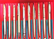 20 canetas esferográficas e roller ball cromadas e inox todas €20,00