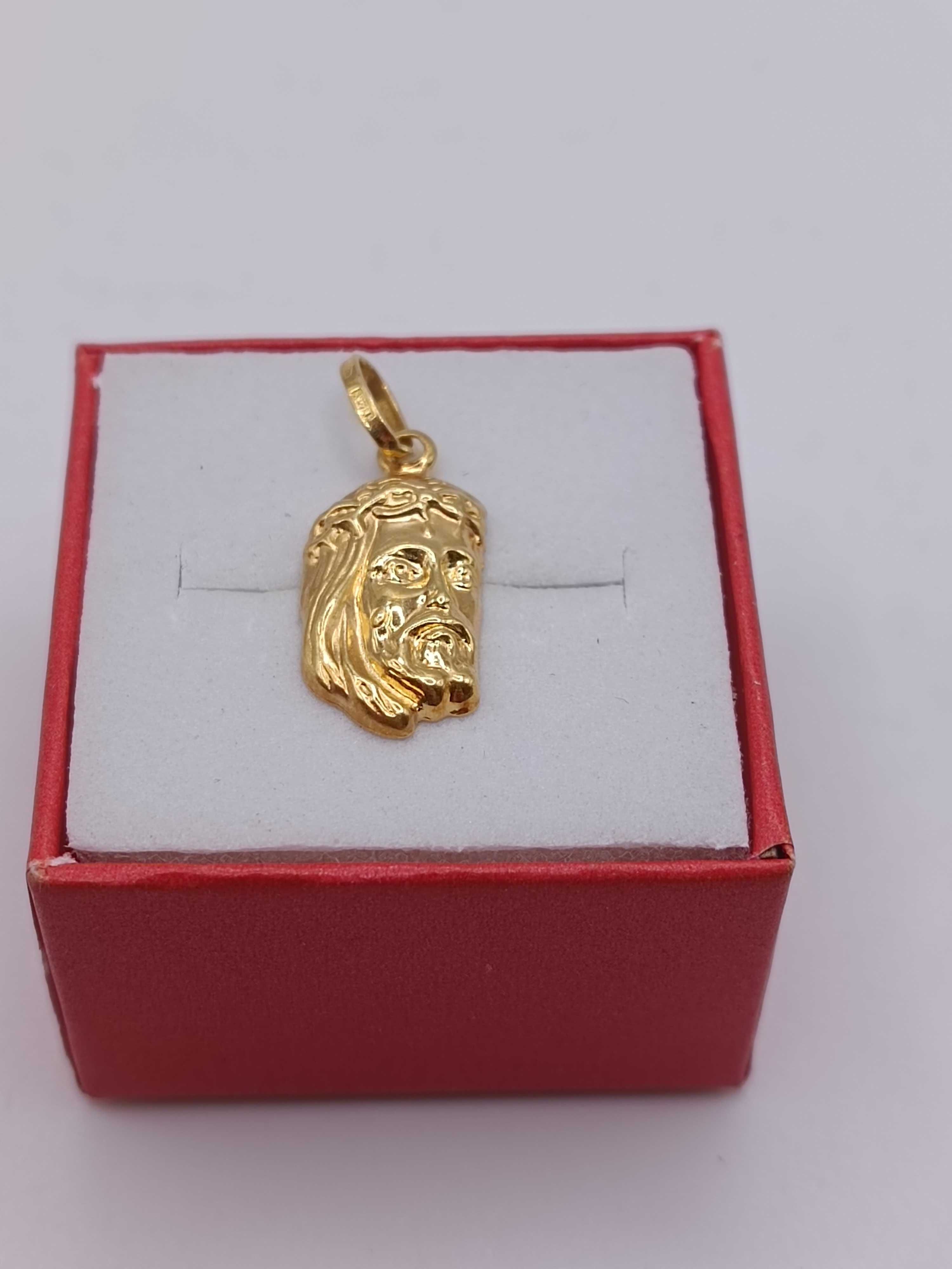 Złota Zawieszka Złoty Wisiorek Jezus Chrystus PR.750 18K 77/12/24s