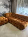 Sofa plus dwie pufy Michelin