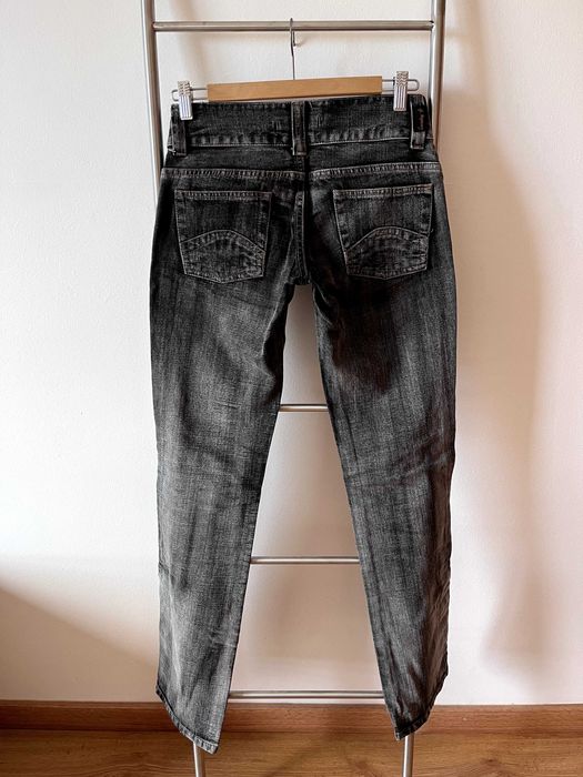 Calça Jeans Preta Deslavada