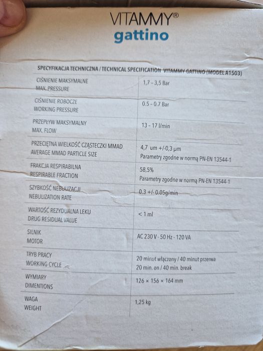Inhalator nebulizator używany sprawny